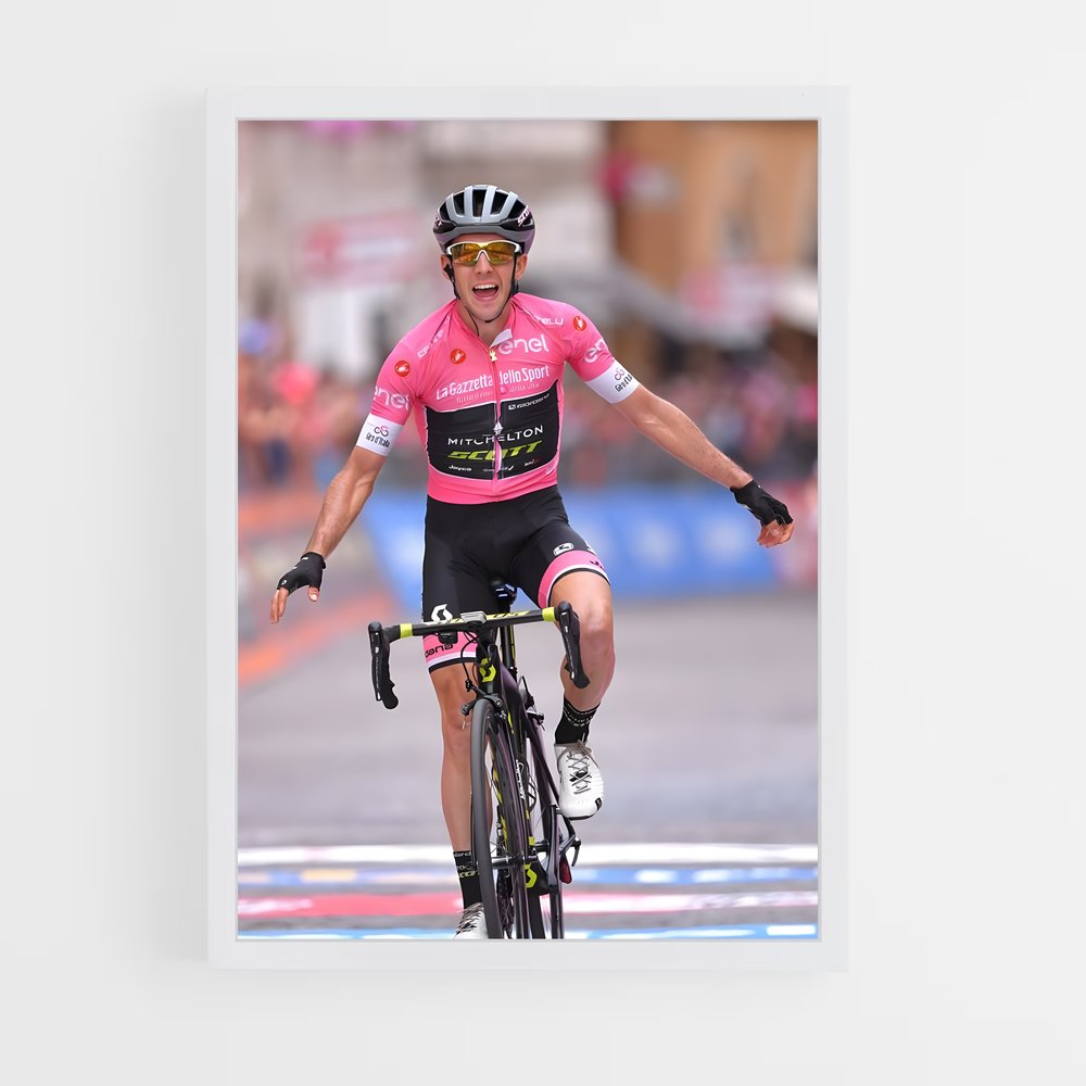 Poster Vitesse Rose – affiche Cyclisme (vue 3)